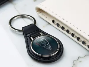 Photo Keychain Leather StyleRacing Touch